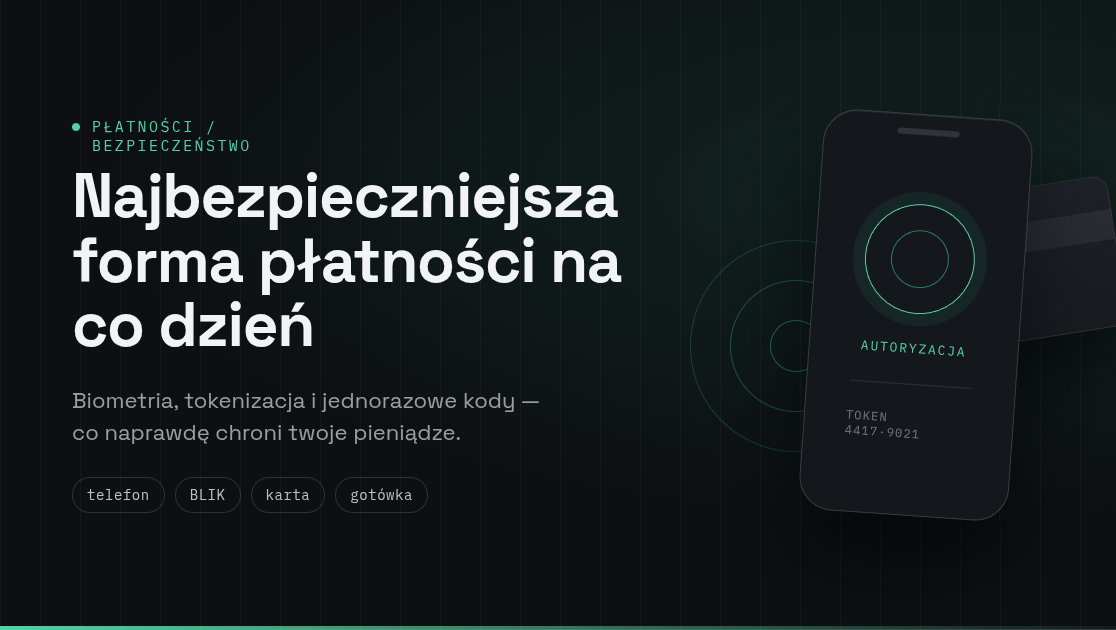 Najbezpieczniejsza forma płatności na co dzień